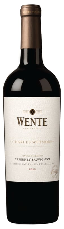 Wente Charles Wetmore Cabernet Sauvignon 2015 Front Bottle Shot