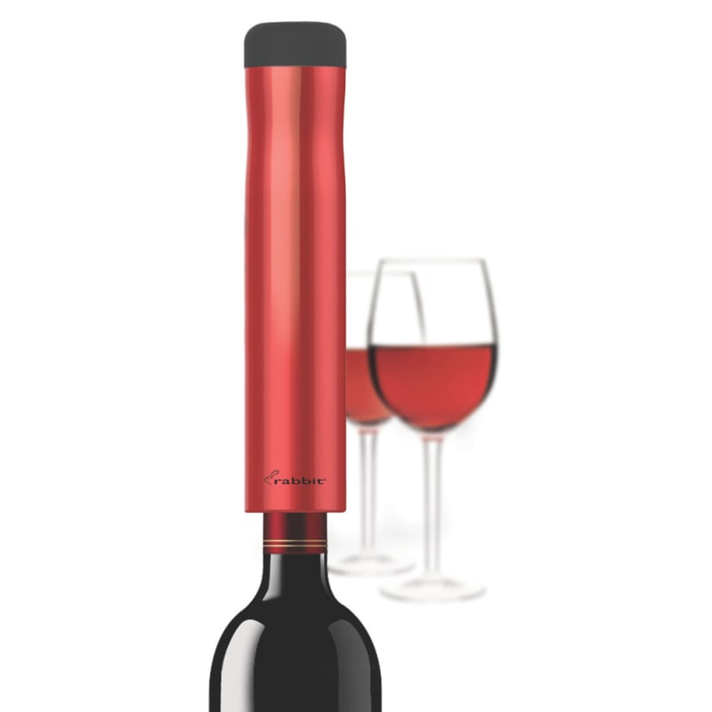 Rabbit Automatic Electric Corkscrew in Red Gift Product Image