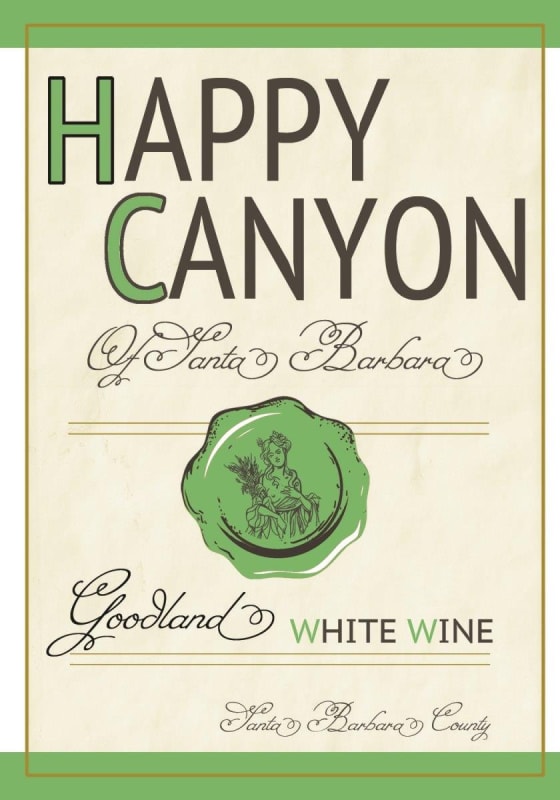 Goodland Wines White 2014 Front Label