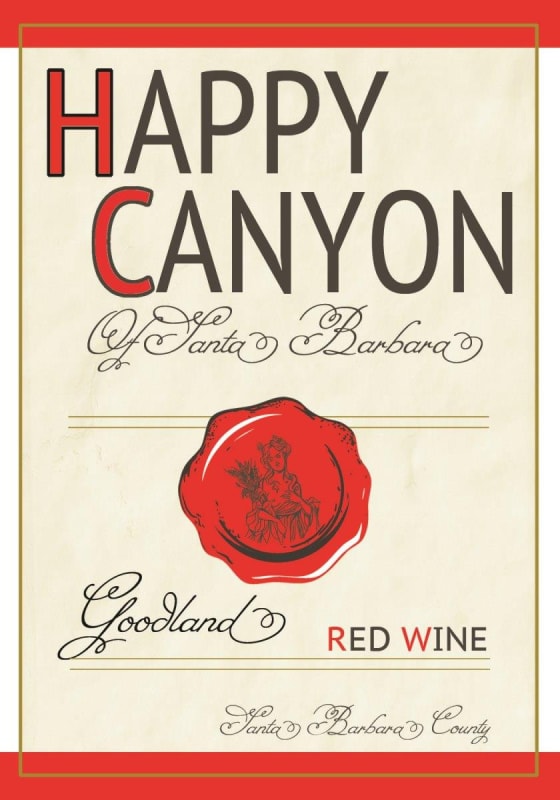 Goodland Wines Red 2012 Front Label