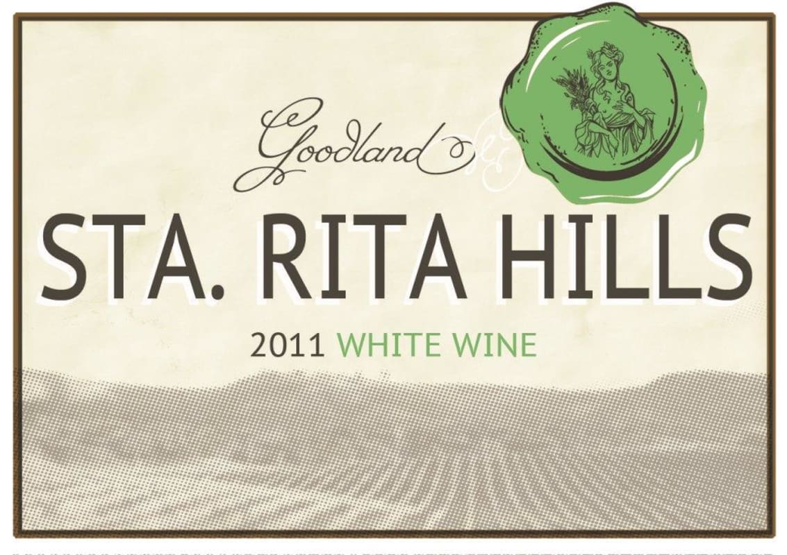 Goodland Wines White 2011 Front Label