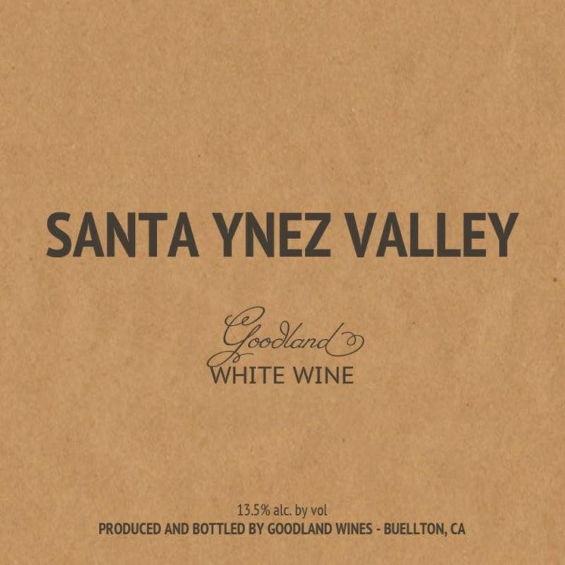 Goodland Wines White 2013 Front Label