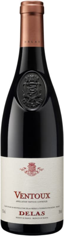 Delas Ventoux 2016 Front Bottle Shot