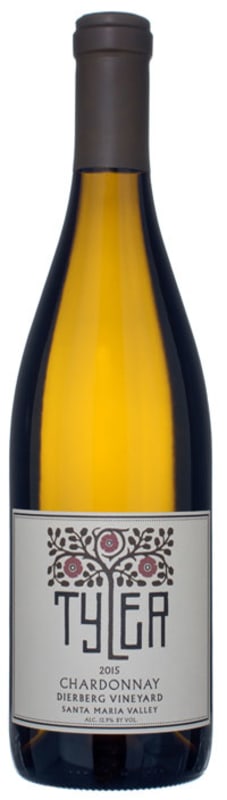 Tyler Winery Dierberg Chardonnay 2015 Front Bottle Shot