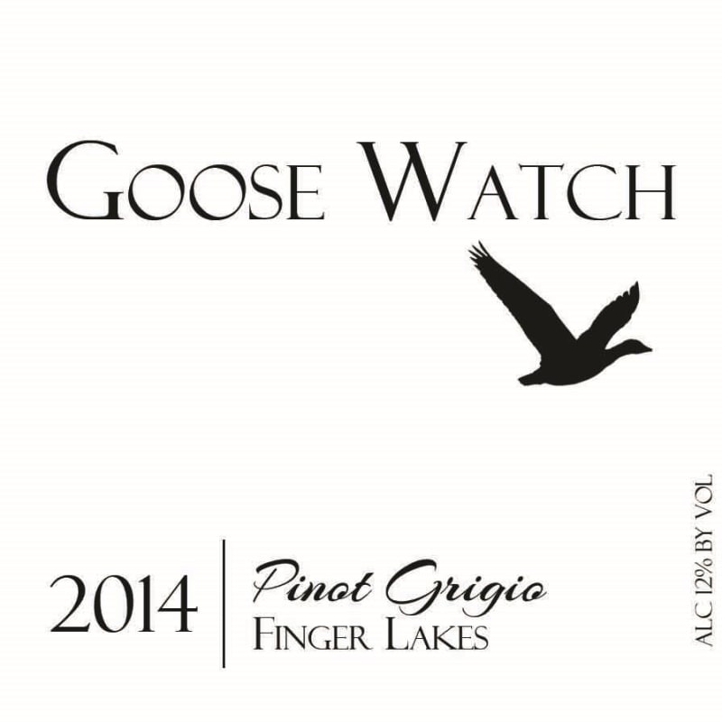 Goose Watch Winery Pinot Grigio 2014 Front Label