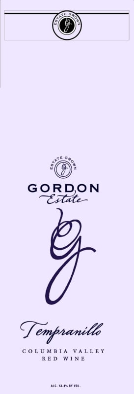 Gordon Estate Winery & Vineyards Brothers Tempranillo 2013 Front Label