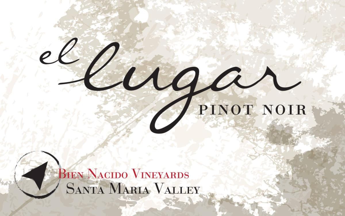 Bien Nacido Estate El Lugar Pinot Noir 2014 Front Label
