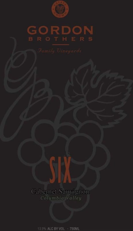 Gordon Estate Winery & Vineyards Brothers Six Cabernet Sauvignon 2010 Front Label