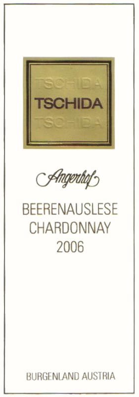 Weingut Angerhof Tschida Beerenauslese Chardonnay 2006 Front Label