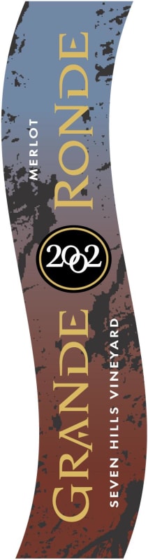 GrandeRonde Cellars Seven Hills Vineyard Merlot 2002 Front Label