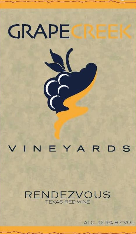 Grape Creek Vineyard Rendezvous 2011 Front Label