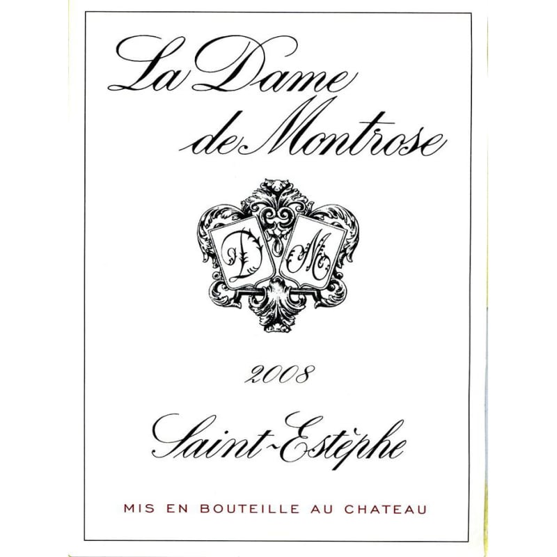 Chateau Montrose La Dame de Montrose 2008 Front Label