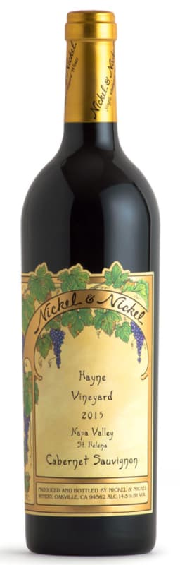 Nickel & Nickel Hayne Cabernet Sauvignon 2015 Front Bottle Shot
