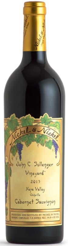 Nickel & Nickel John C. Sullenger Vineyard Cabernet Sauvignon 2015 Front Bottle Shot