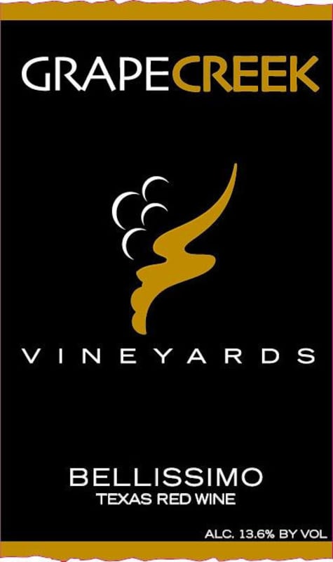 Grape Creek Vineyard Bellissimo 2014 Front Label