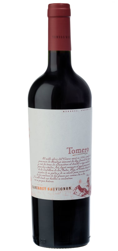 Tomero Cabernet Sauvignon 2016 Front Bottle Shot