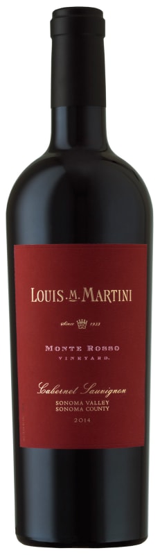 Louis Martini Monte Rosso Cabernet Sauvignon 2014 Front Bottle Shot