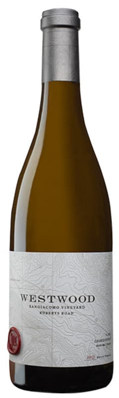 Westwood Winery Sangiacomo Vineyard Chardonnay 2016 Front Bottle Shot