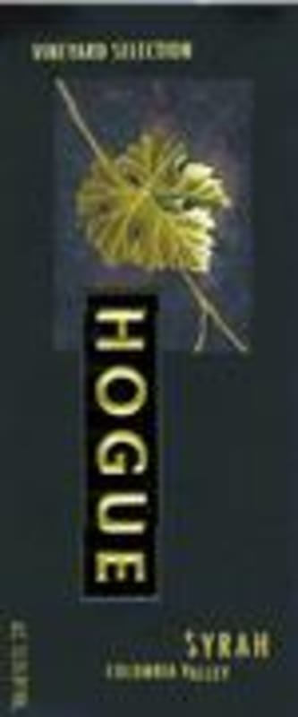 Hogue Vineyard Selection Syrah 1999 Front Label