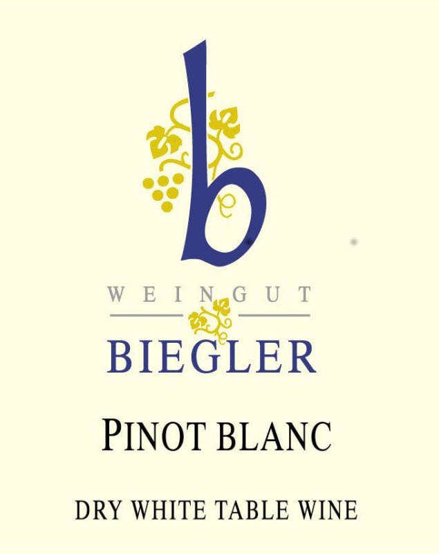 Weingut Biegler Pinot Blanc 2012 Front Label
