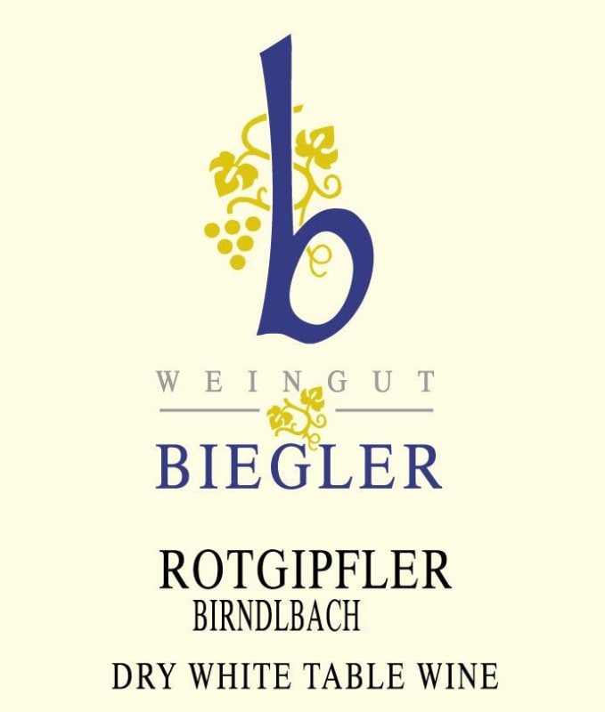 Weingut Biegler Brindlbach Trocken Rotgipfler 2011 Front Label