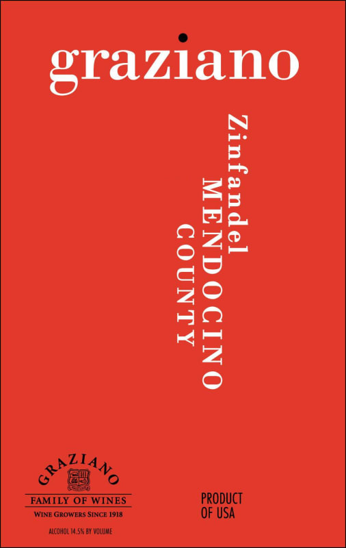 Graziano Zinfandel 2010 Front Label