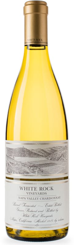 White Rock Vineyards Chardonnay 2015 Front Bottle Shot
