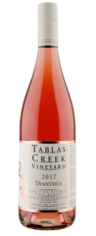 Tablas Creek Dianthus Rose 2017 Front Bottle Shot