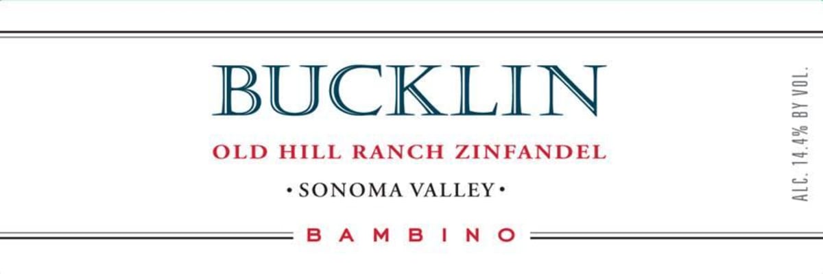 Bucklin Bambino Old Hill Ranch Zinfandel 2009 Front Label