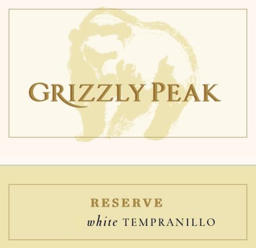 Grizzly Peak Winery Reserve White Tempranillo 2014 Front Label