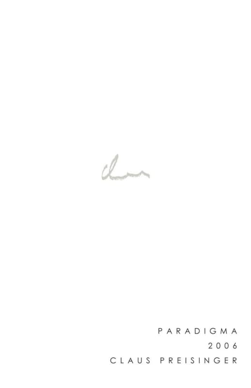 Weingut Claus Preisinger Paradigma 2006 Front Label