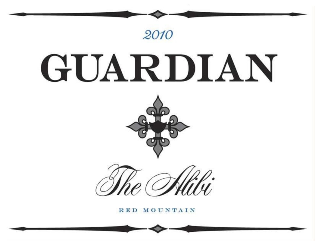 Guardian Cellars The Alibi 2010 Front Label