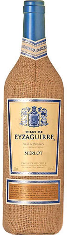Vino de Eyzaguirre Merlot 2016 Front Bottle Shot