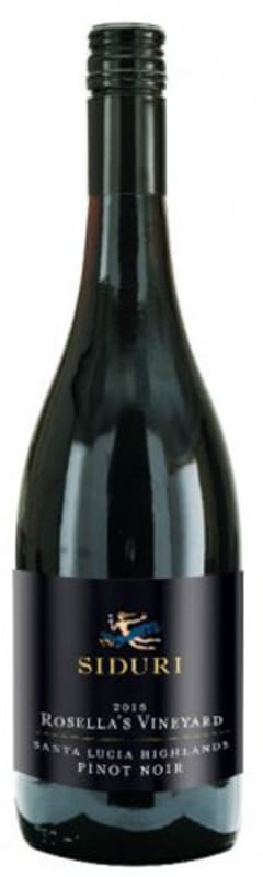 Siduri Rosella's Vineyard Pinot Noir 2015 Front Bottle Shot