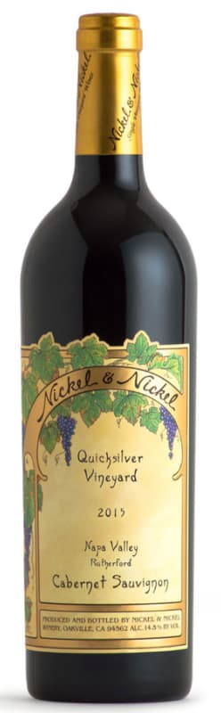 Nickel & Nickel Quicksilver Cabernet Sauvignon 2015 Front Bottle Shot