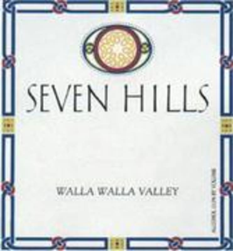 Seven Hills Winery Columbia Valley Merlot 1999 Front Label