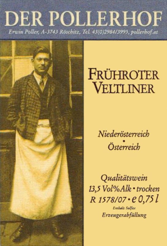 Weingut der Pollerhof Fruhroter Veltliner 2015 Front Label