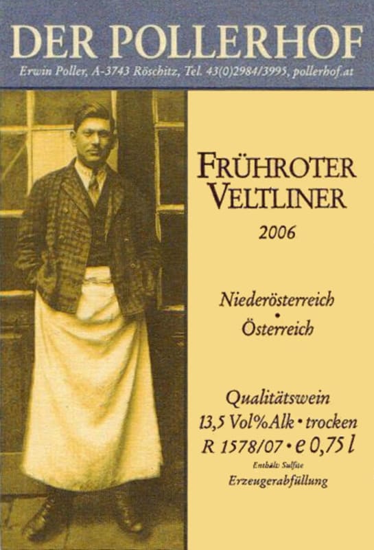 Weingut der Pollerhof Fruhroter Veltliner 2006 Front Label