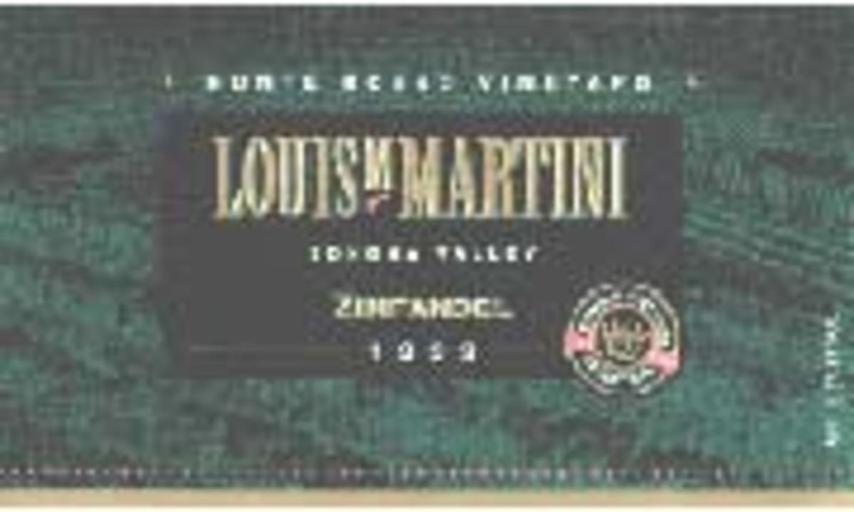 Louis Martini Monte Rosso Zinfandel 1999 Front Label