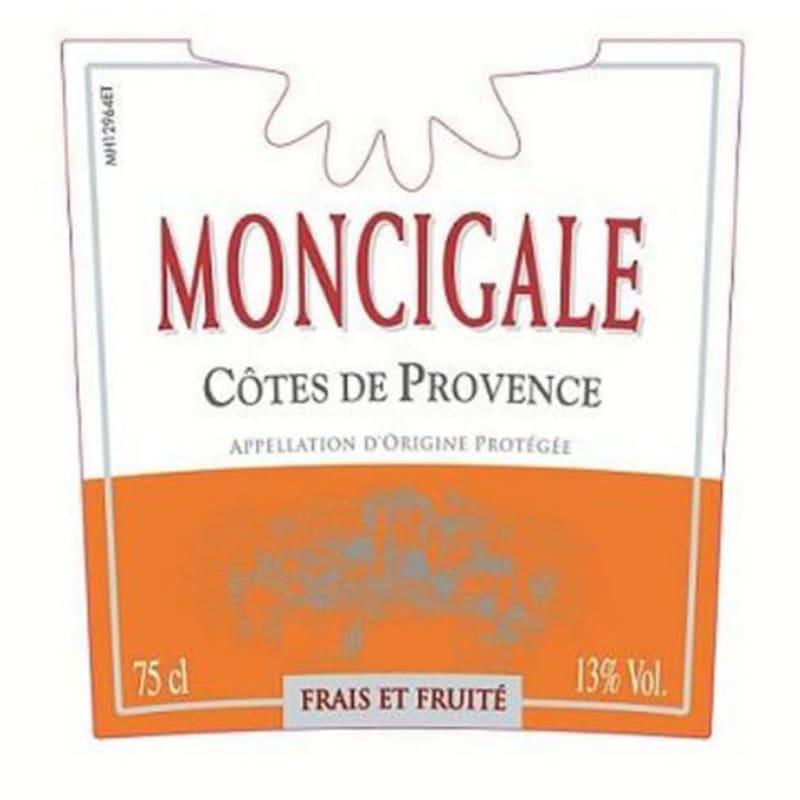 Moncigale Rose 2015 Front Label