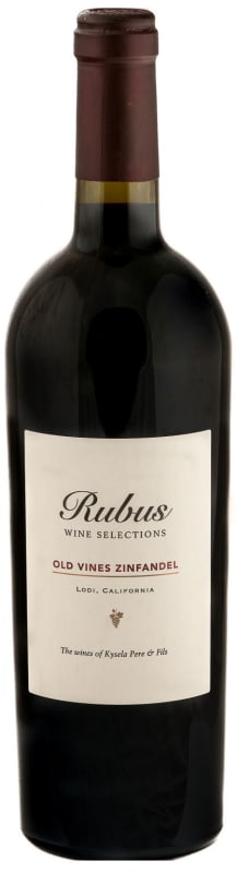 Rubus Lodi Old Vine Zinfandel 2015 Front Bottle Shot