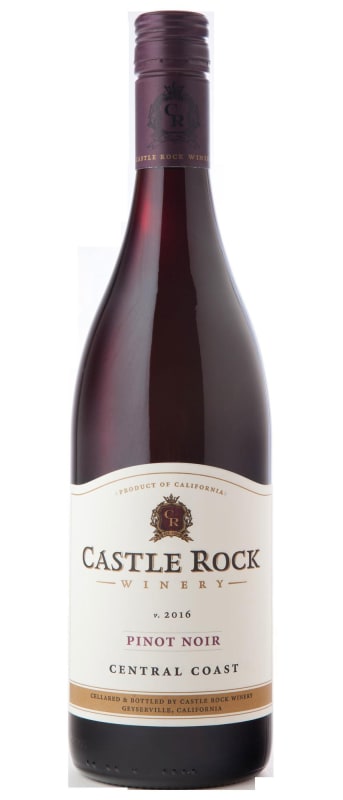 Castle Rock Central Coast Pinot Noir 2016 Front Bottle Shot