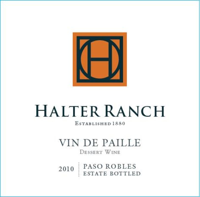 Halter Ranch Vin de Paille 2010 Front Label