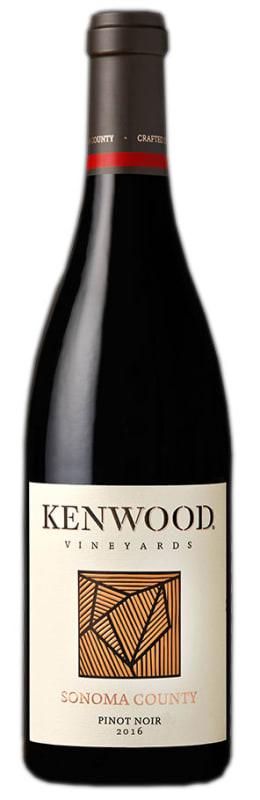 Kenwood Pinot Noir 2016 Front Bottle Shot