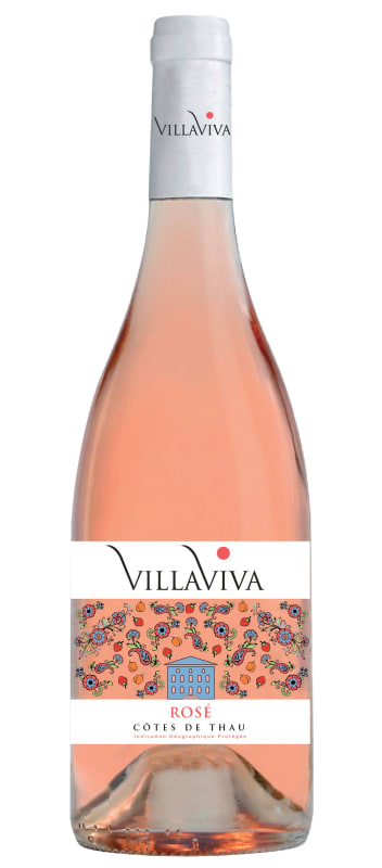 VillaViva Cotes de Thau Rose 2017 Front Bottle Shot