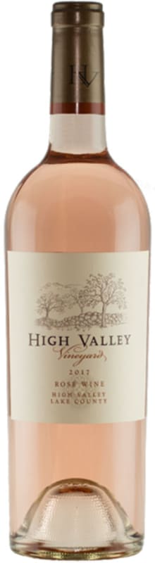 High Valley Rose 2017 Front Bottle Shot