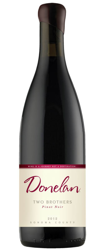 Donelan Two Brothers Pinot Noir 2012 Front Bottle Shot