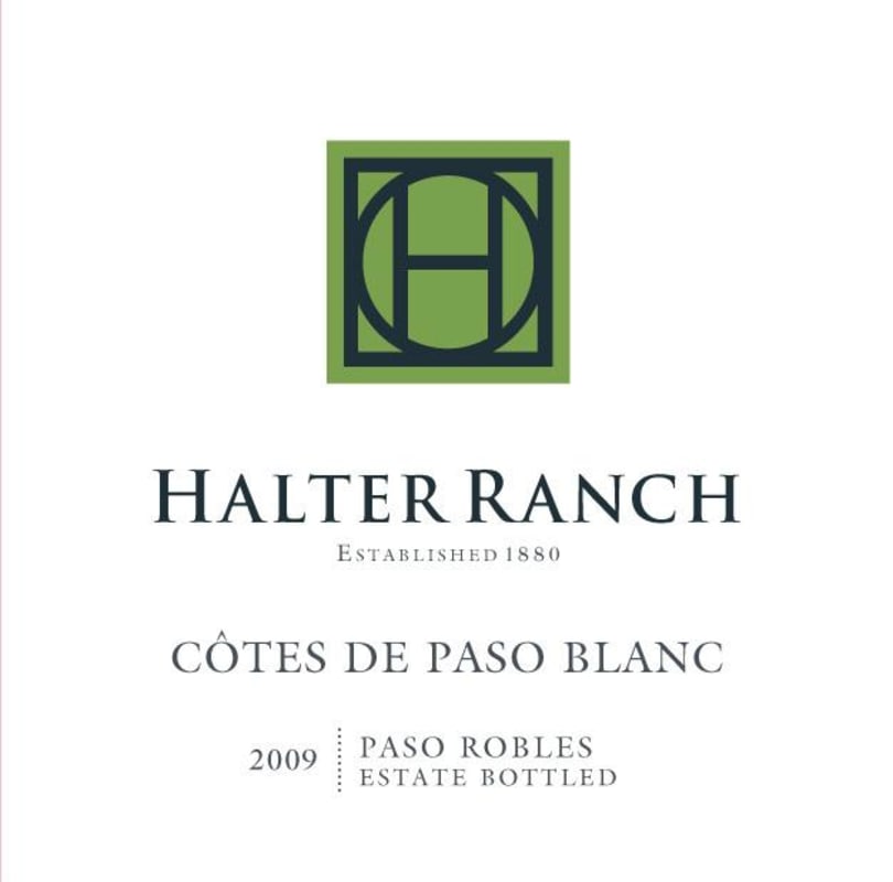 Halter Ranch Cotes de Blanc 2009 Front Label