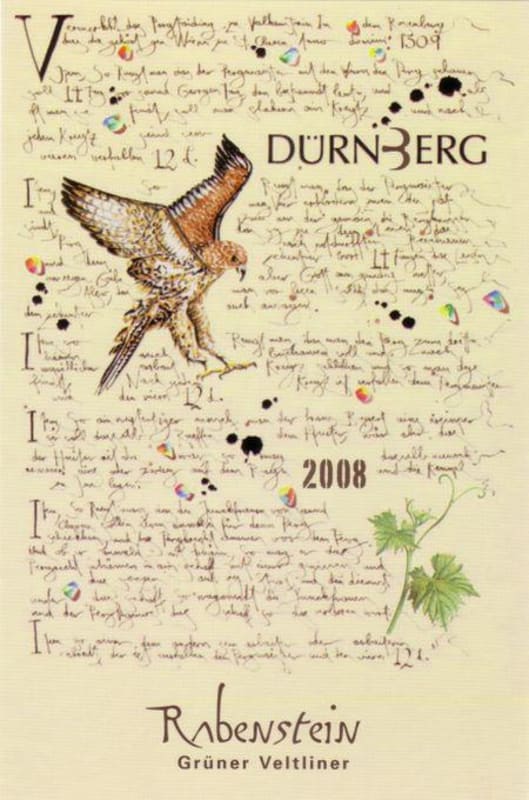 Weingut Durnberg Rabenstein Gruner Veltliner 2008 Front Label