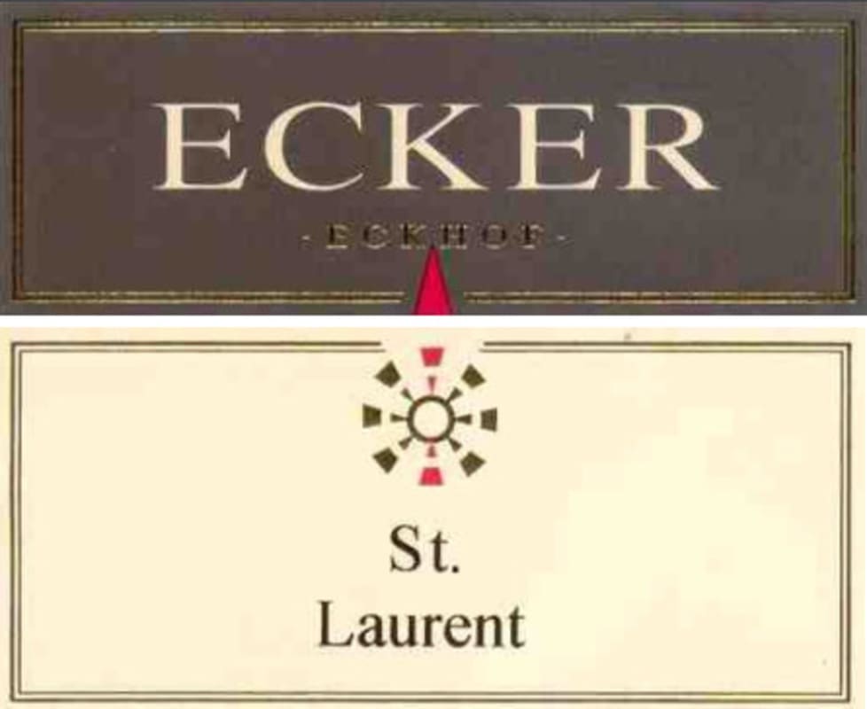 Weingut Eckhof St. Laurent 2015 Front Label